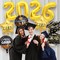 Graduation Party Balloons 2026 – 9PCS Black & Gold Foil Balloon Set with Congrats Grad & Class of 2026 Decorations